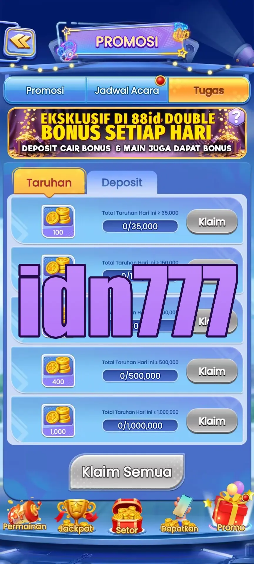 idn777 Masuk